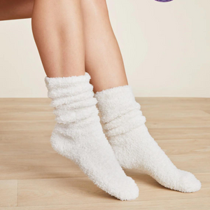 Barefoot Dreams CozyChic 3 Pair Sock Set - Fig Multi