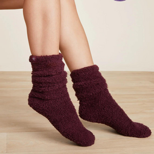 Barefoot Dreams CozyChic 3 Pair Sock Set - Fig Multi