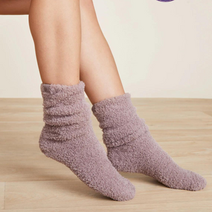 Barefoot Dreams CozyChic 3 Pair Sock Set - Fig Multi