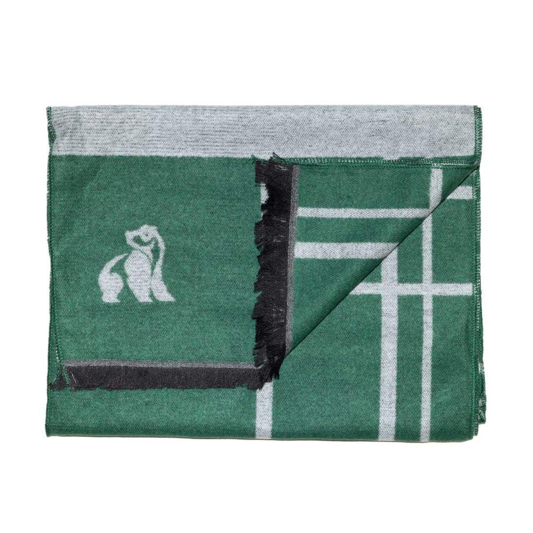 Swole Panda Scarf - Green/Gray Bamboo Scarf