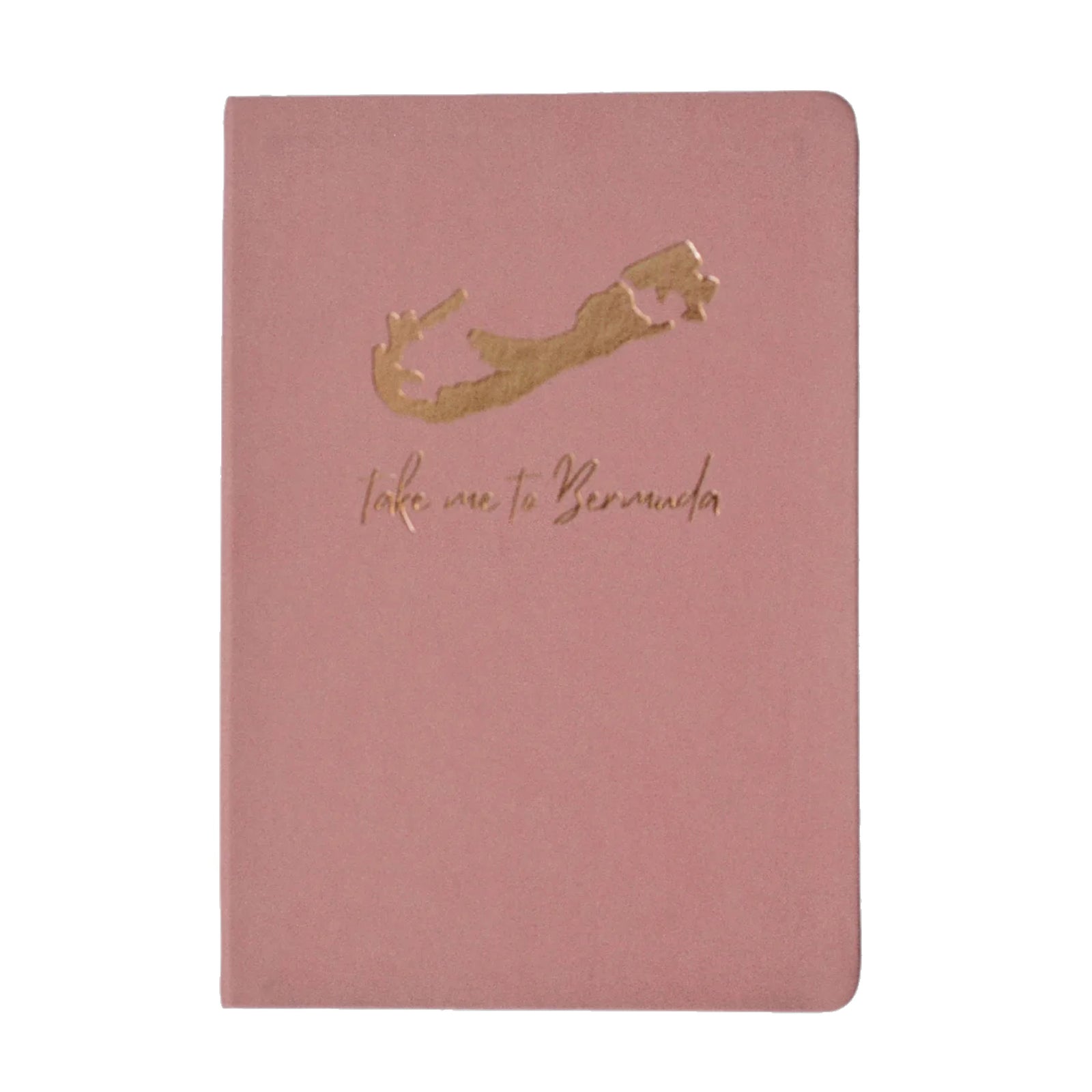 La Petite Soiree Bermuda Journal - Pink and Rose Gold Map (Take me to Bermuda)