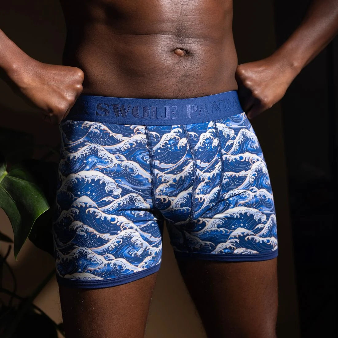 Swole Panda Boxers - Wave