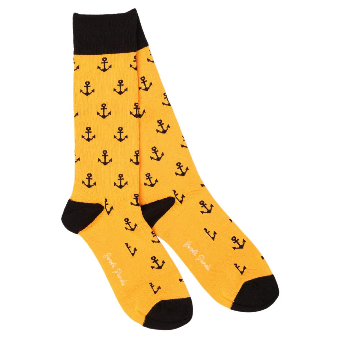 Swole Panda Socks - Yellow Anchor
