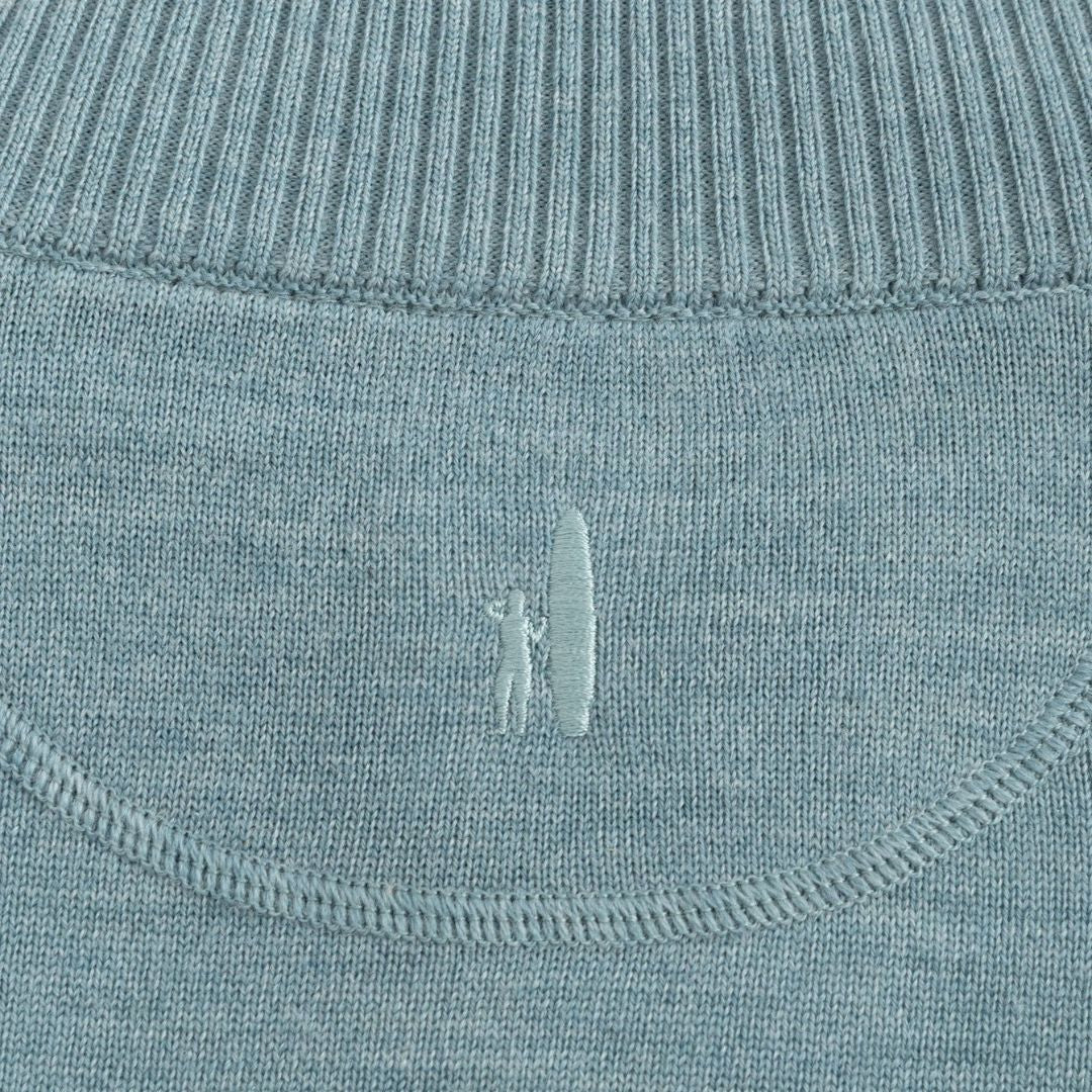 Johnnie-O Raynor Merino 1/4 Zip Sweater- Riviera