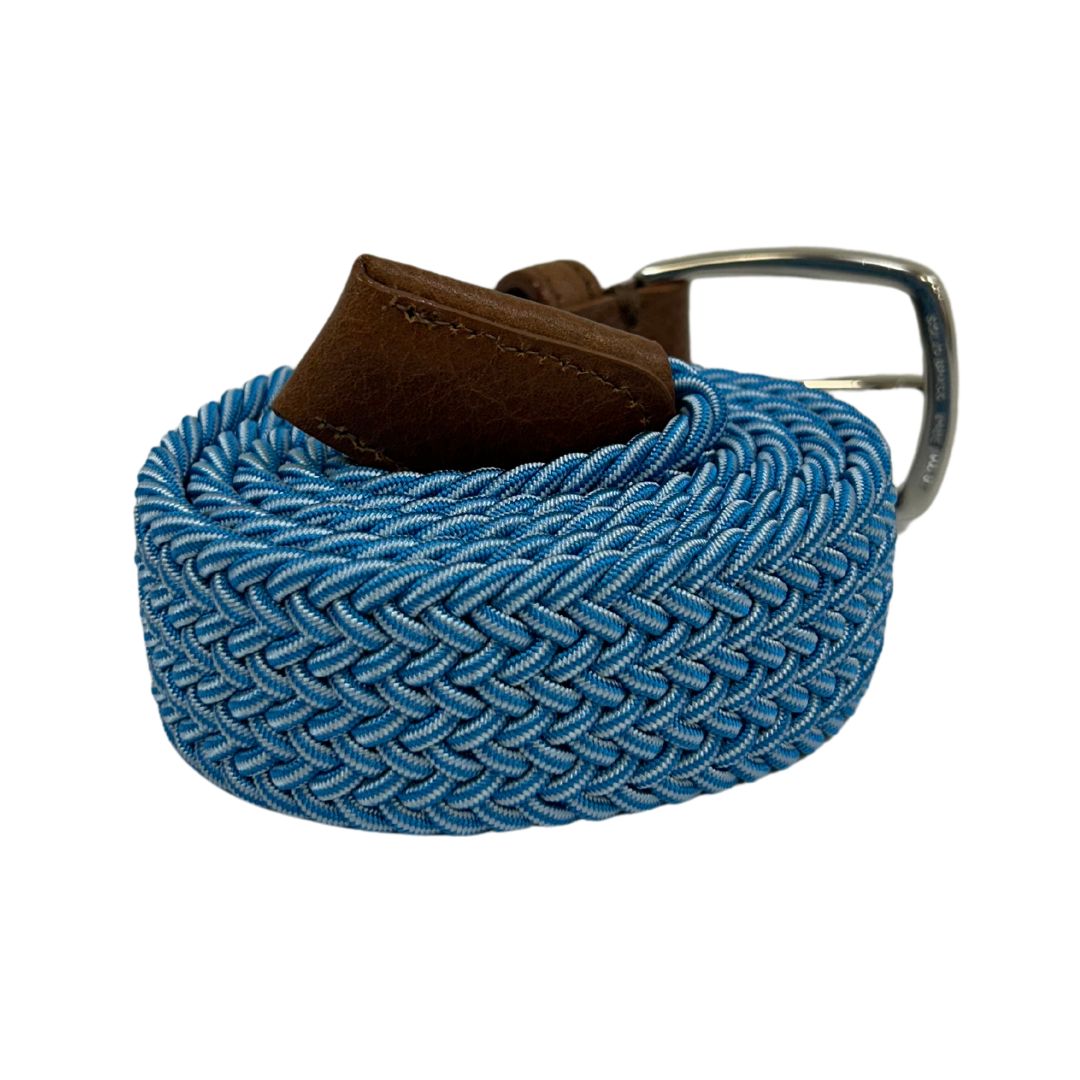 F. H. Wadsworth Elastic Stretch Belt - Sky Blue