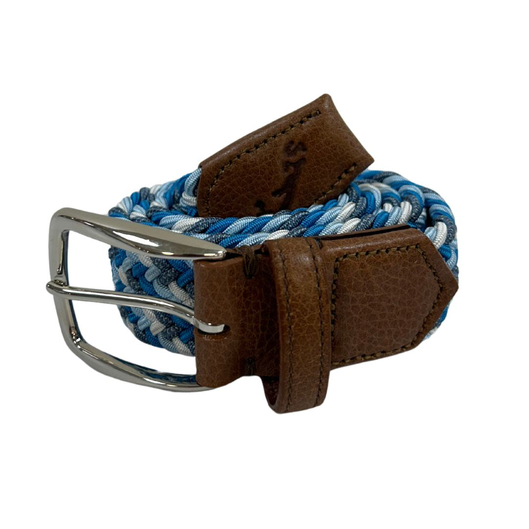 F. H. Wadsworth Elastic Stretch Belt - Blue Wave