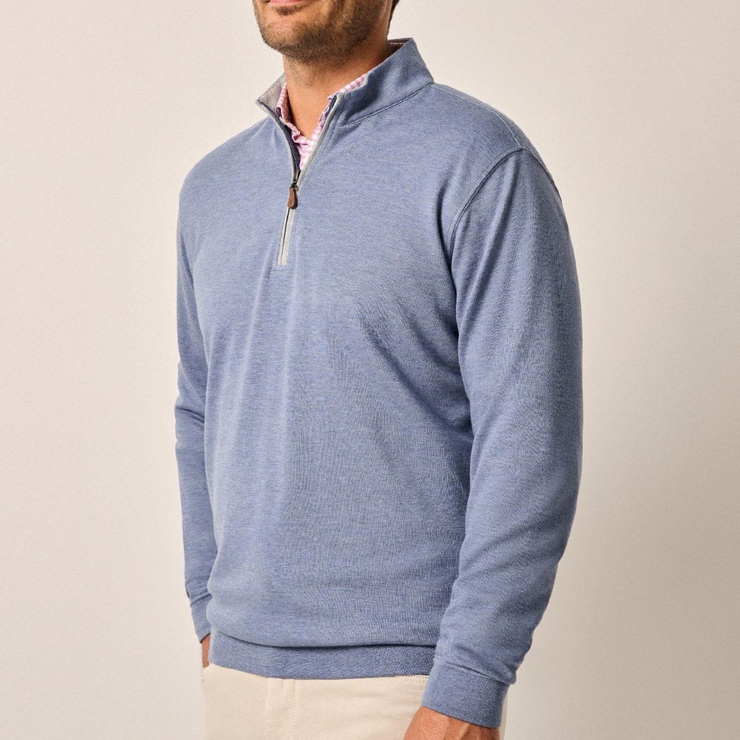 Johnnie-O Sully 1/4 Zip Pullover - Cascade