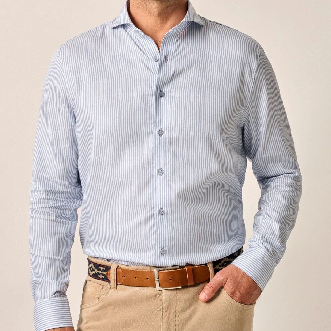 Johnnie-O Top Shelf Button Up Shirt - Judes Laguna Blue