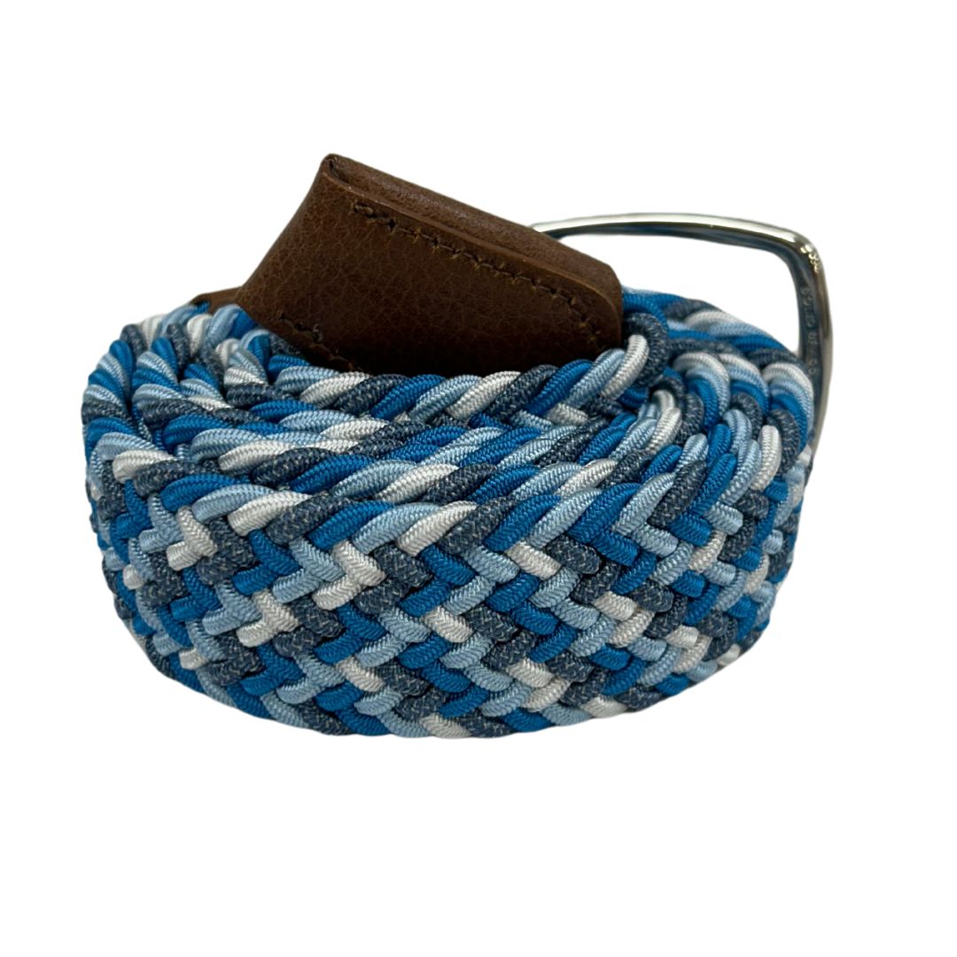 F. H. Wadsworth Elastic Stretch Belt - Blue Wave