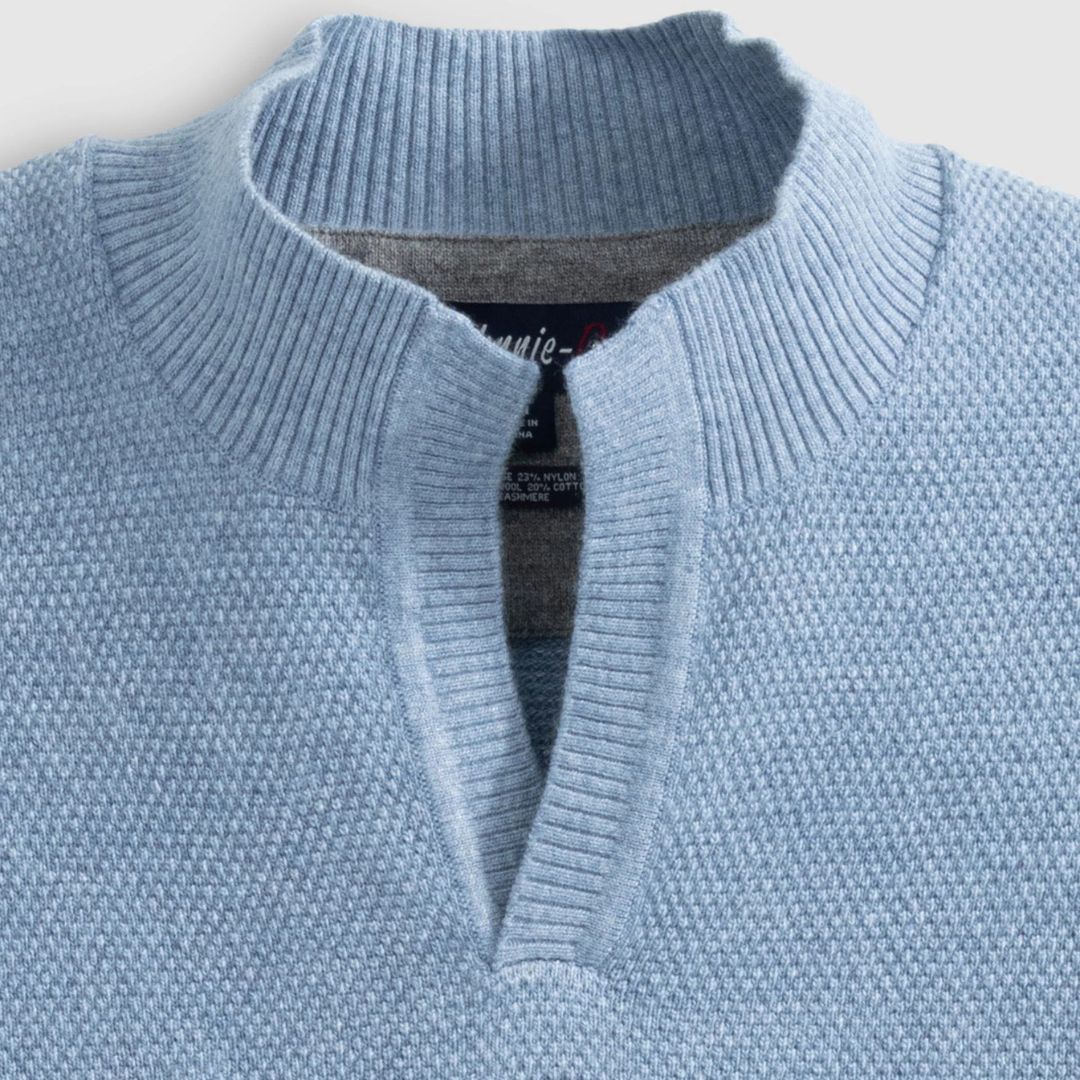 Johnnie-O Esteban Johnny Collar Sweater - Breeze