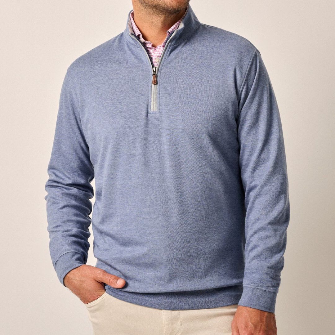 Johnnie-O Sully 1/4 Zip Pullover - Cascade