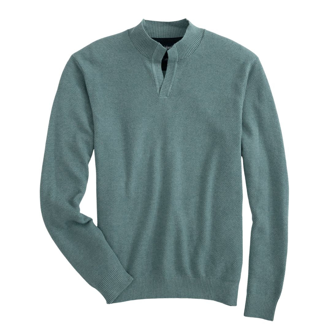 Johnnie-O Esteban Johnny Collar Sweater - Baltic