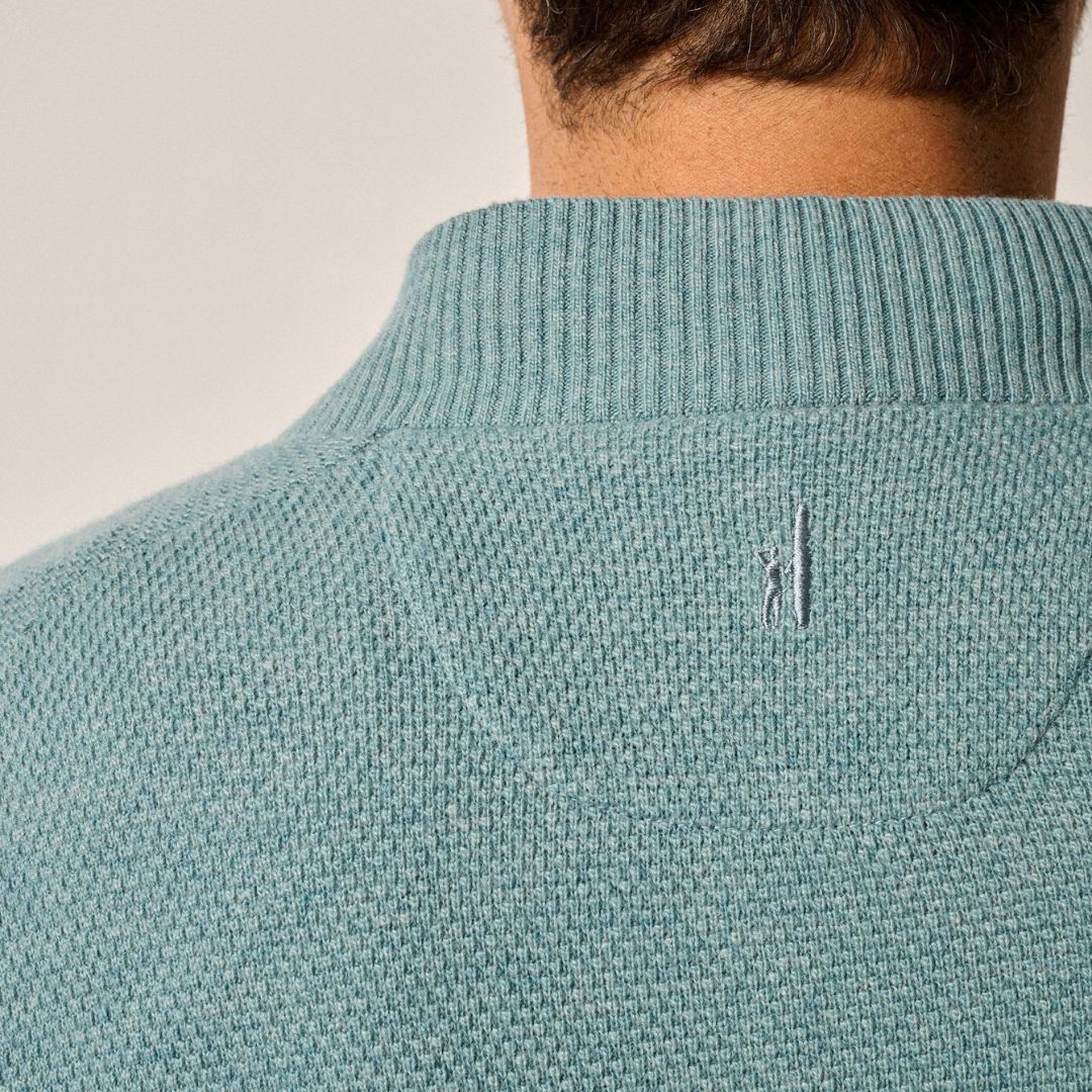 Johnnie-O Esteban Johnny Collar Sweater - Baltic