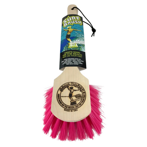 Surf Brush with LONG 15" Handle - Pink