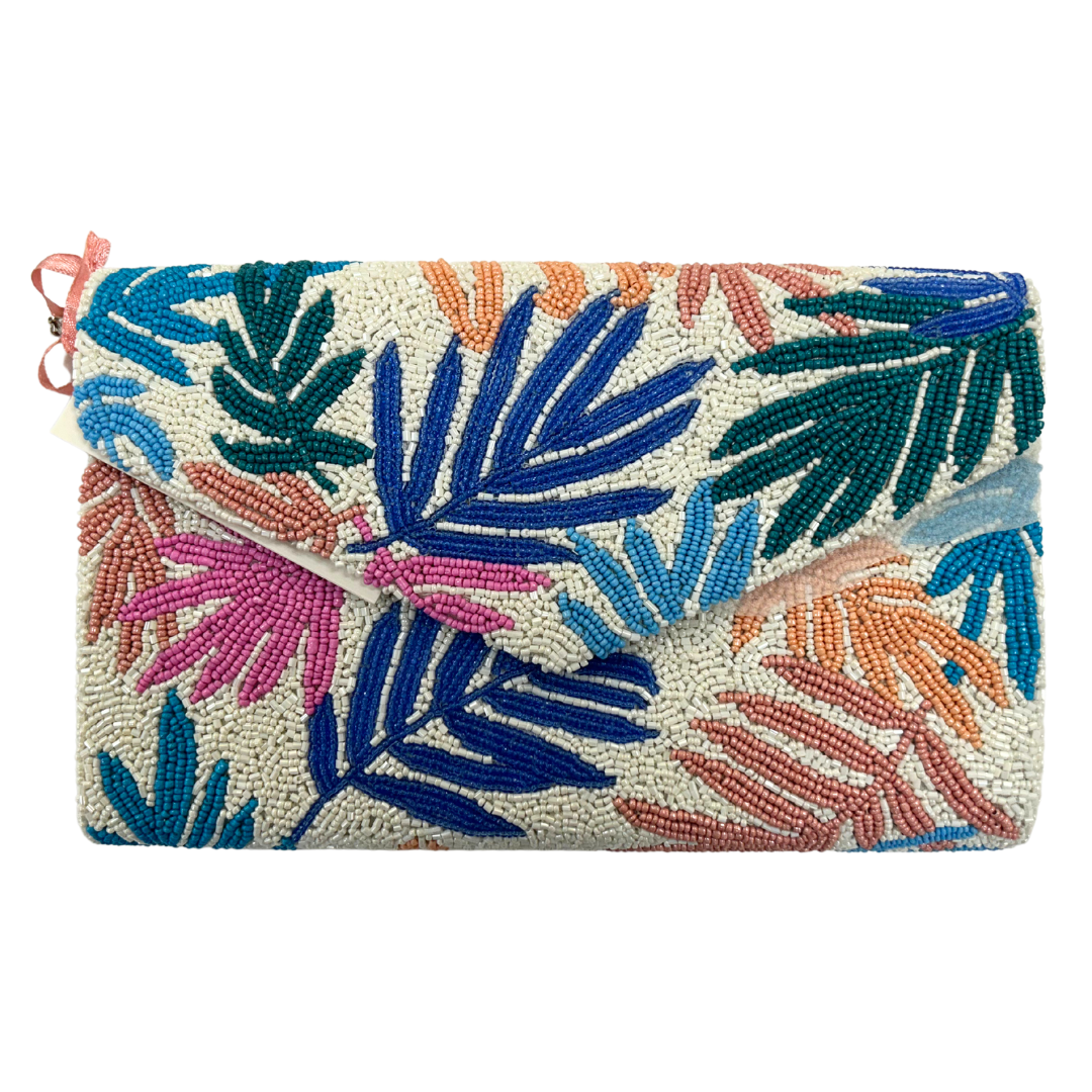 Tiana Design - Envelope Clutch - Multi Colored Leafs