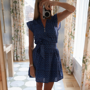 Marea Liz Dress - Blue Porto