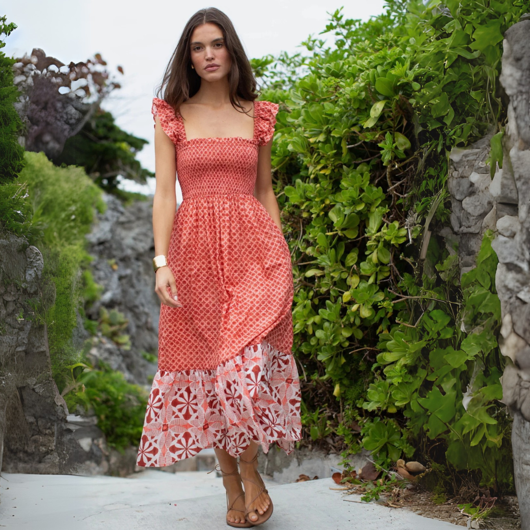 Marea Sasco Dress - Pink Porto