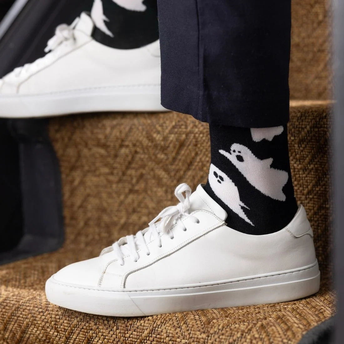Swole Panda Socks - Ghost