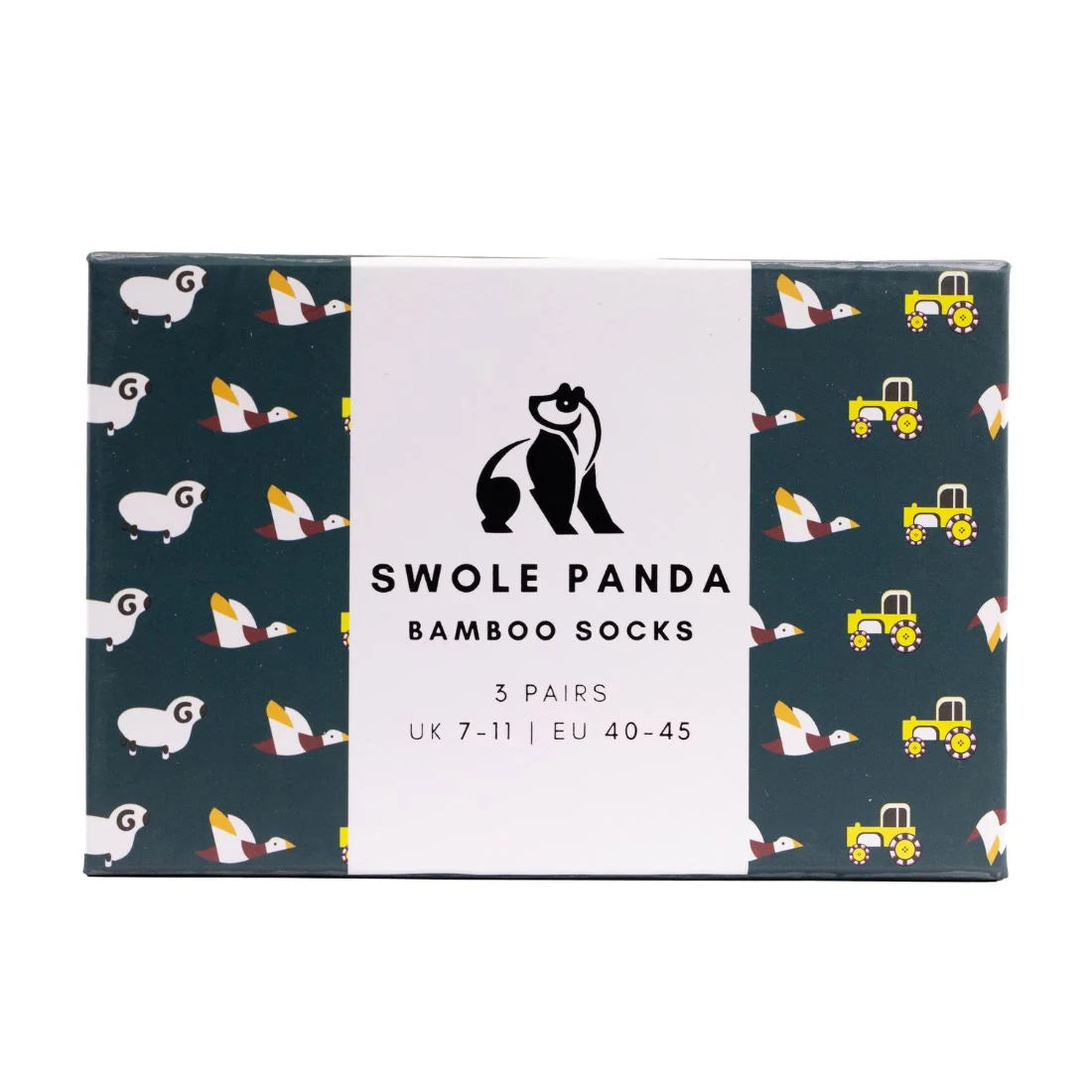 Swole Panda 3 Pack Socks - Farm Gift Set
