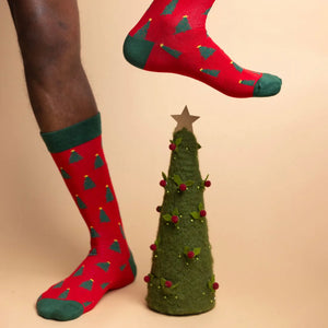 Swole Panda Socks - Christmas Tree