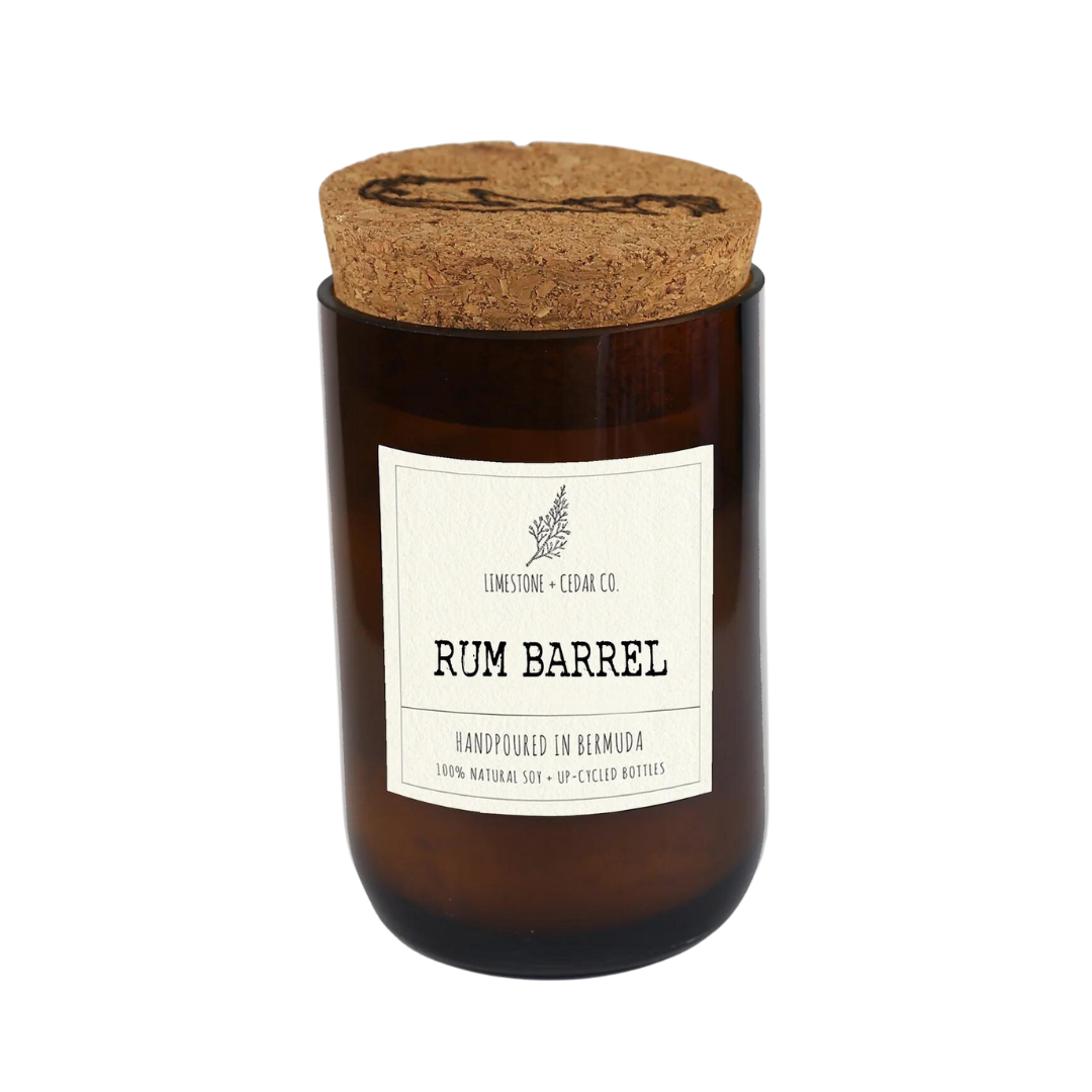 Limestone & Cedar Candle - Rum Barrel