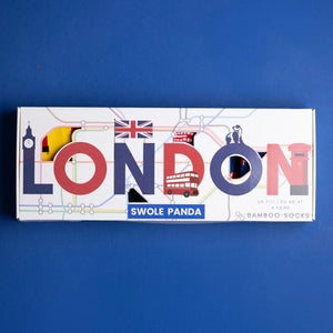 Swole Panda 4 Pack Socks - London