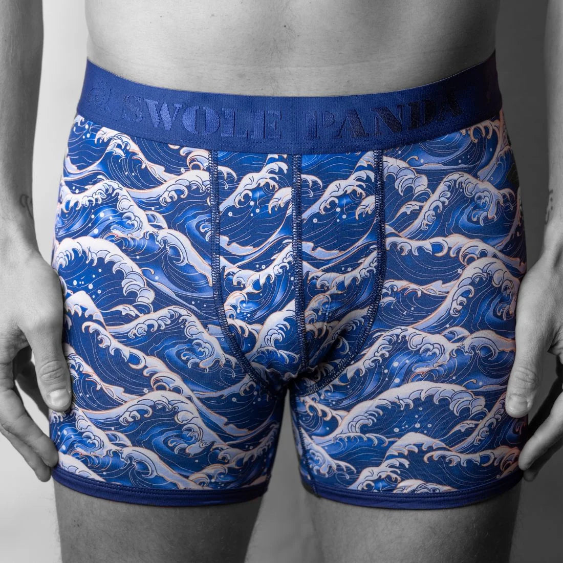 Swole Panda Boxers - Wave