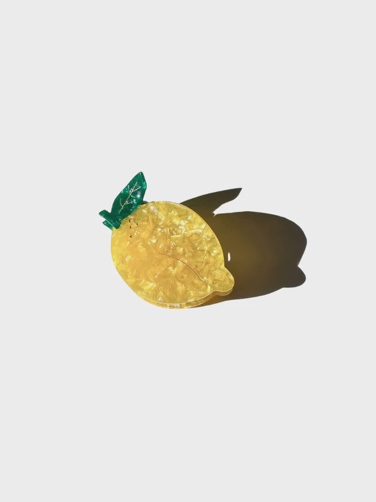 BDA Solar Eclipse Citrus Fruit Claw Hair Clip - Lemon