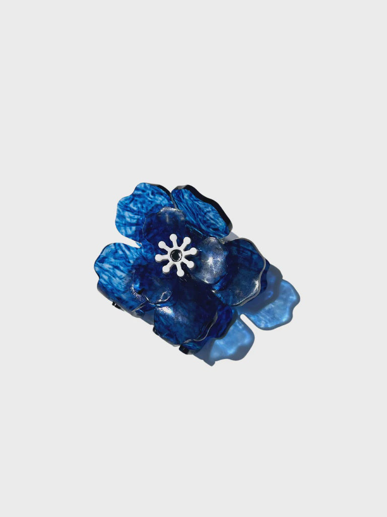 BDA Solar Eclipse Handmade Origami Anemone Flower Claw Hair Clip