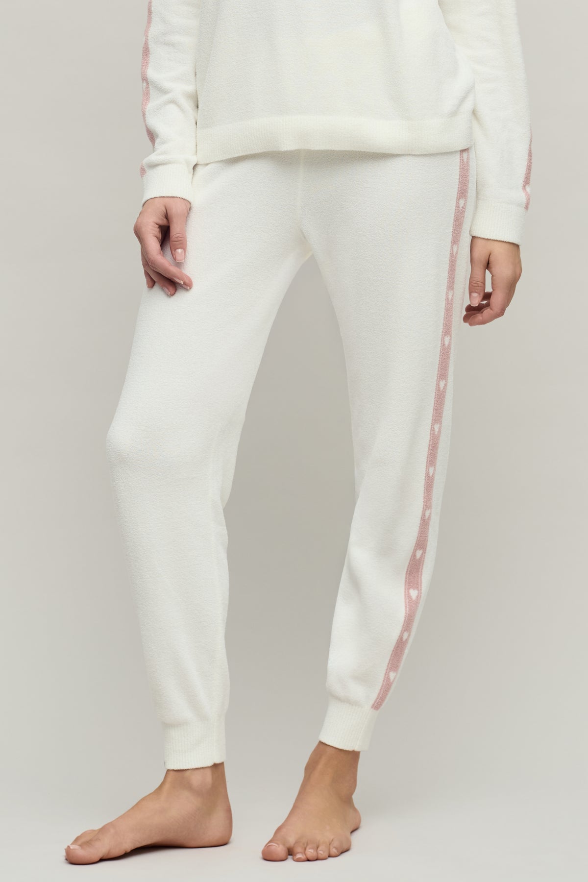 Barefoot Dreams CozyChic Ultra Lite Heart Stripe Jogger