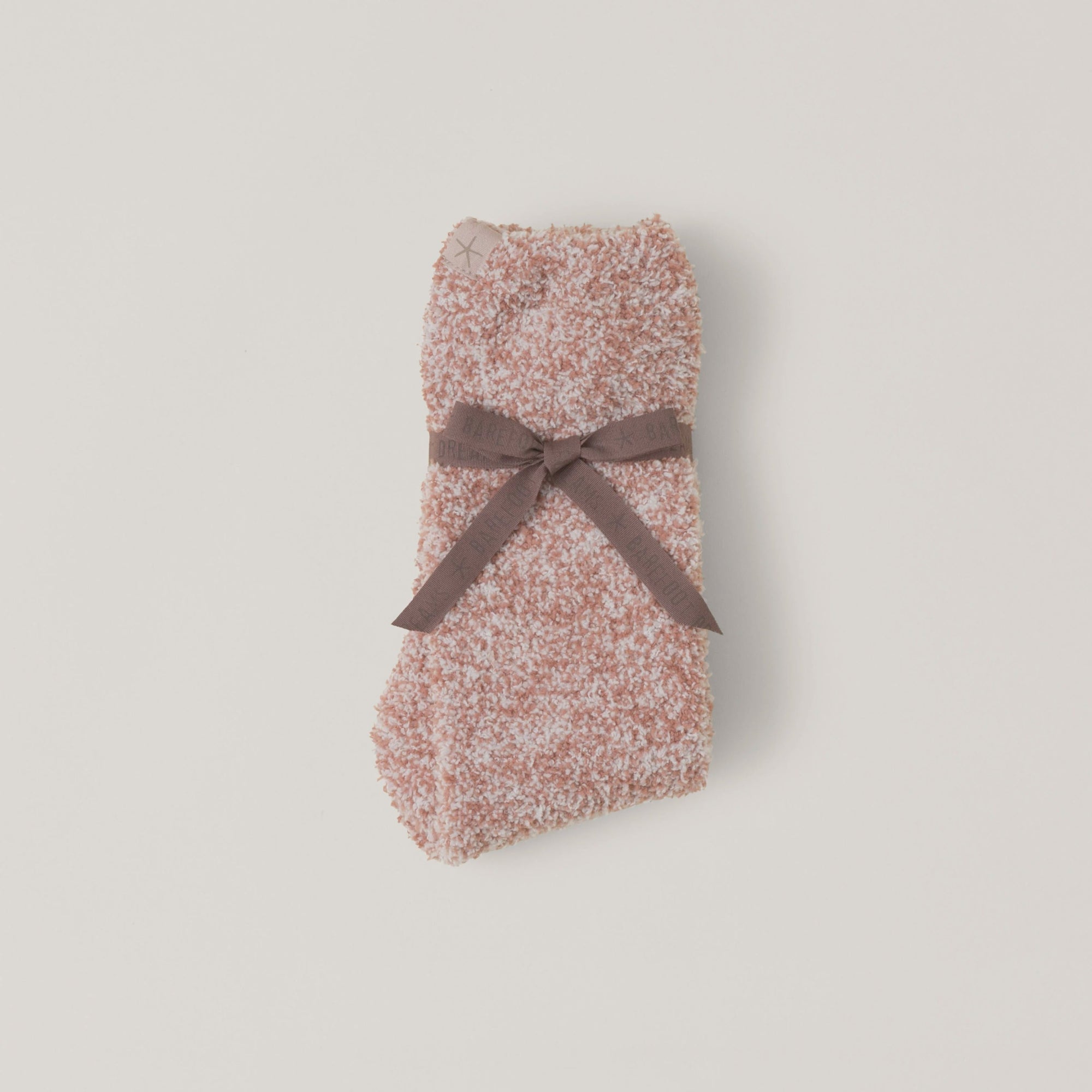 Barefoot Dreams Heathered Women's Socks - Terra / White