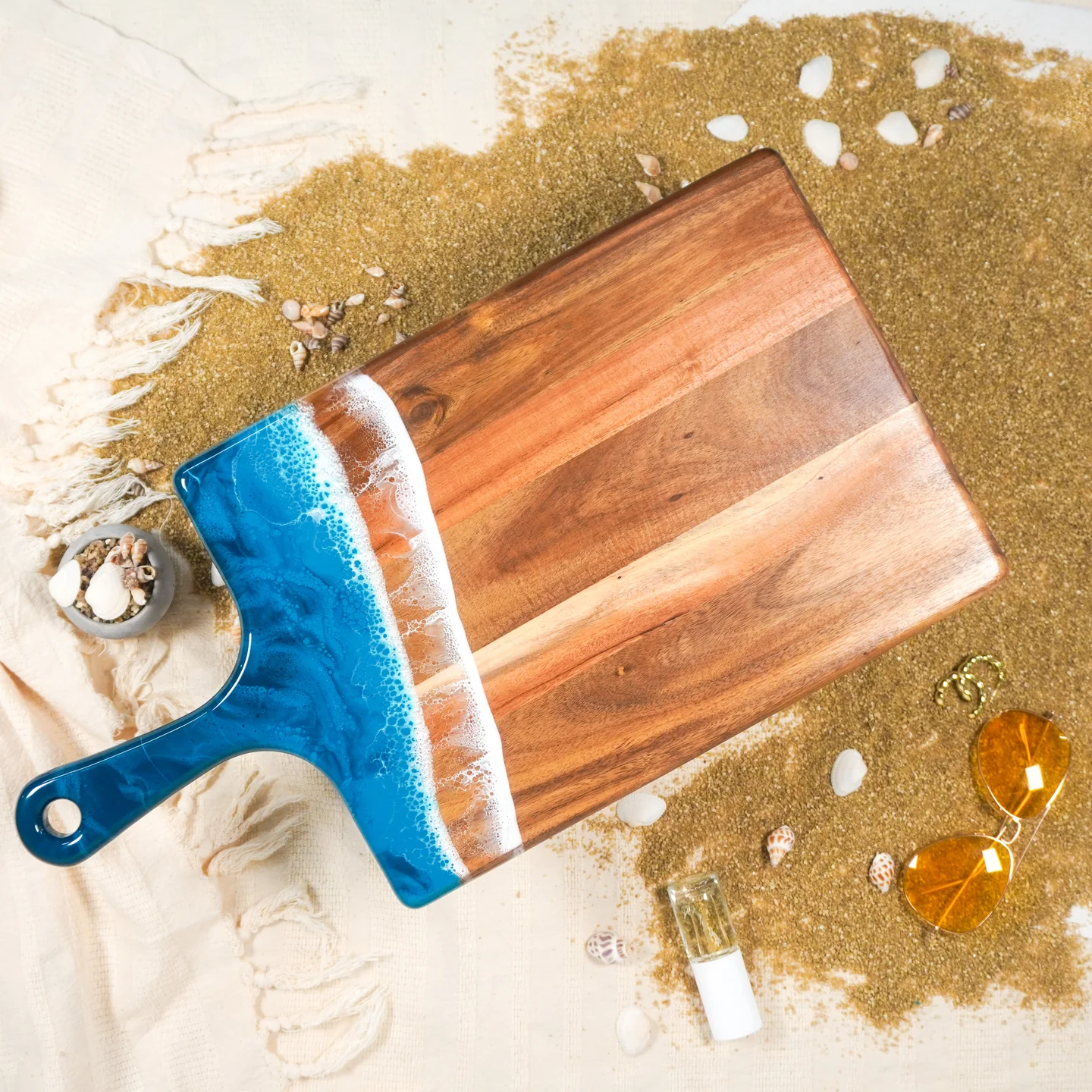 Lynn & Liana Designs Acacia Cheese Board - Ocean Vibes