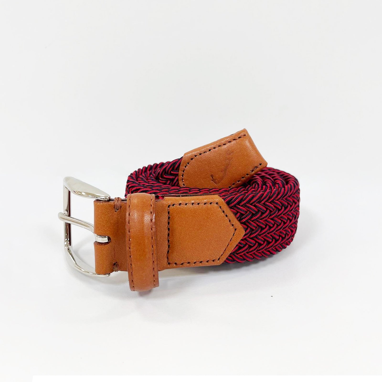 F. H. Wadsworth Elastic Stretch Belt - Red & Black