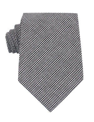 OTAA Tie - Black & White Houndstooth Cotton