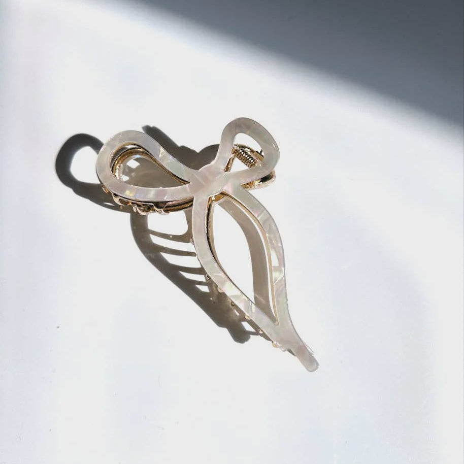 BDA Solar Eclipse Ballet Bow Acetate Claw Clip - Pearlzz