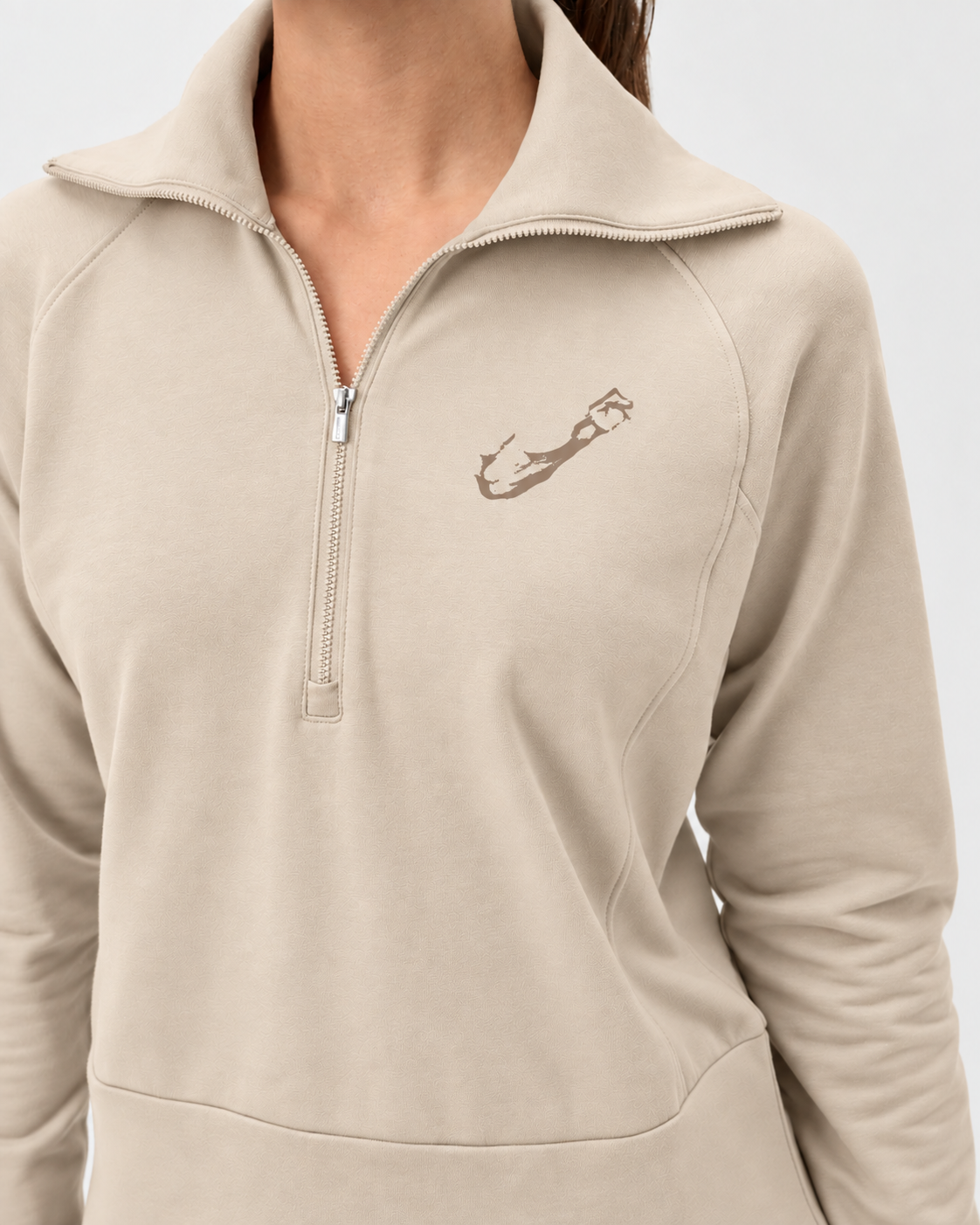 Johnnie-O Eliza Performance 1/2 Zip Pullover - Birch