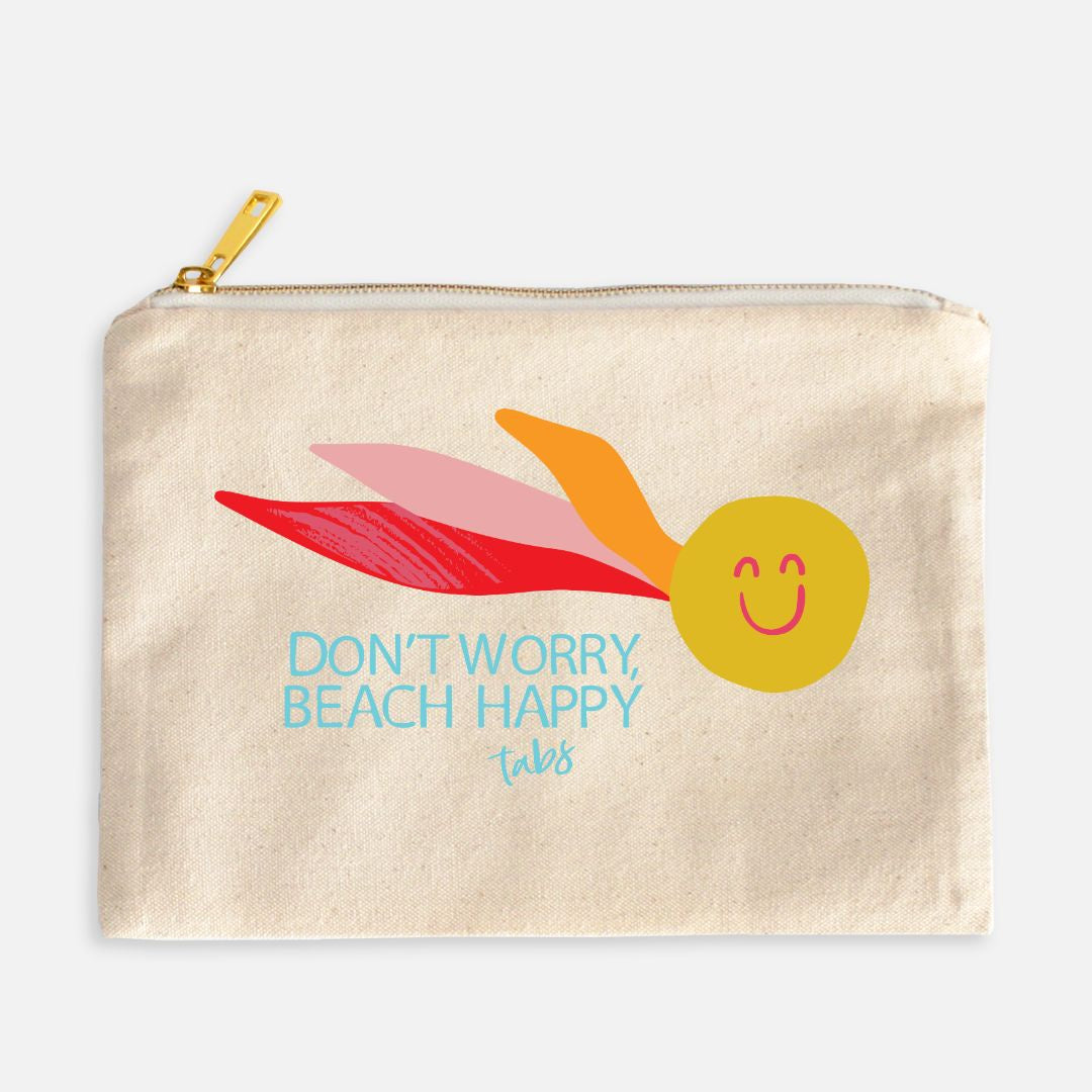 TABS Canvas Clutch Sunburst - Natural