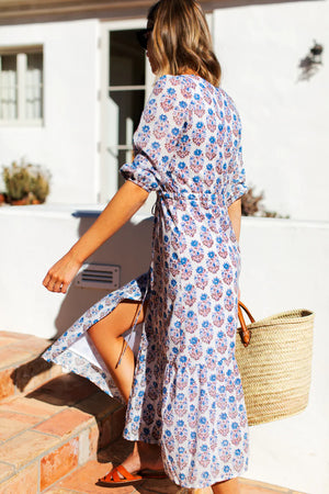 Emerson Fry Lucy Dress - Indienne Flowers Blue