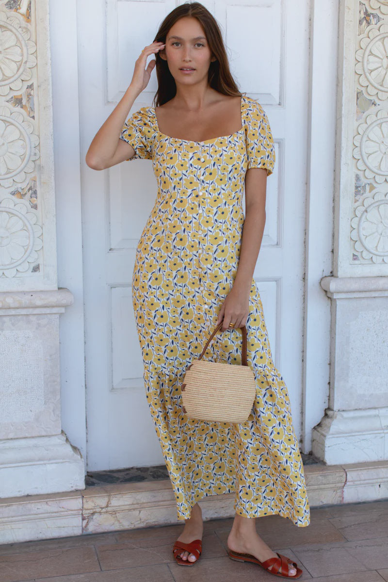 Emerson Fry Luie Maxi Dress - Sharon's Flower Gold