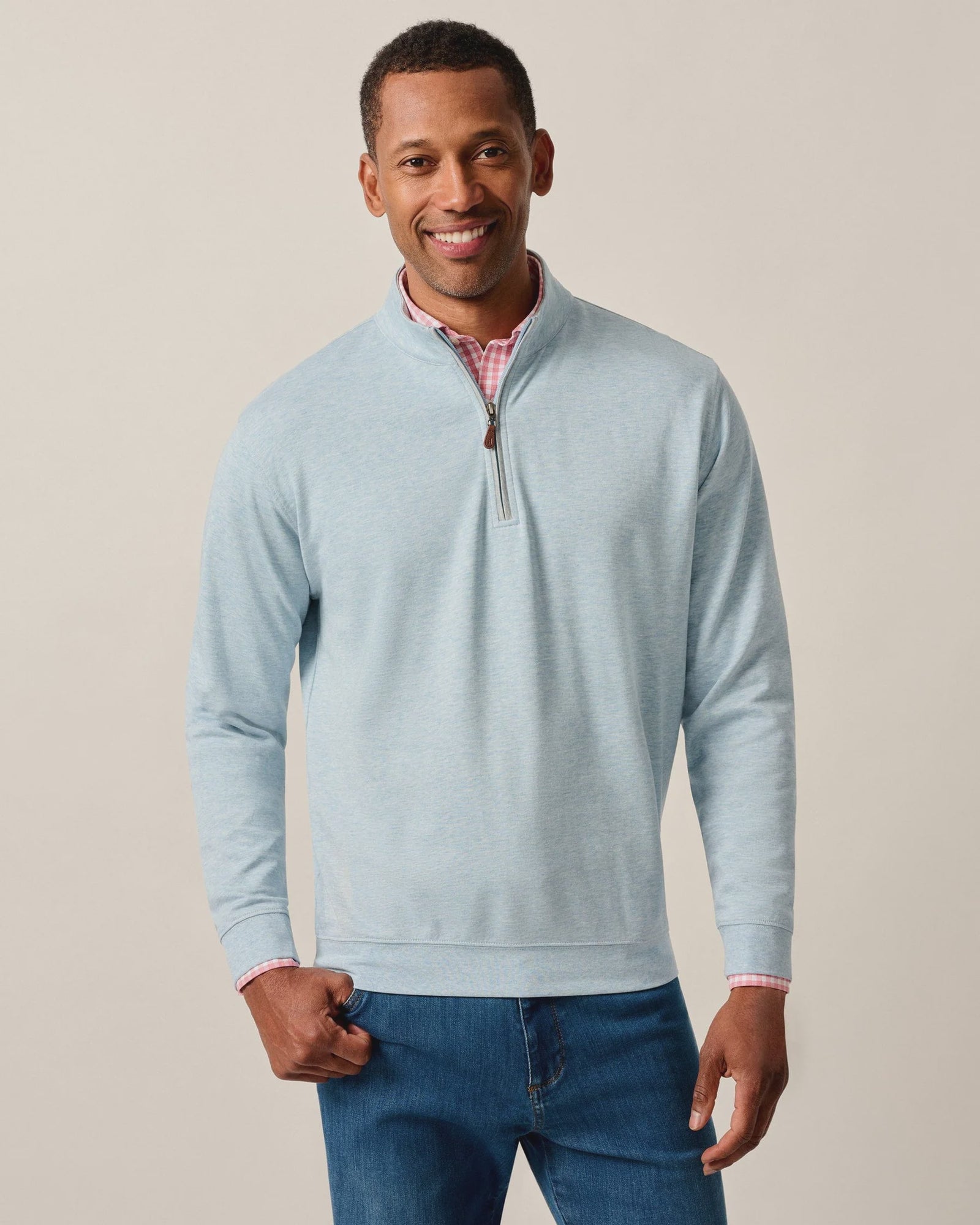 Johnnie-O Sully 1/4 Zip Pullover - Breeze
