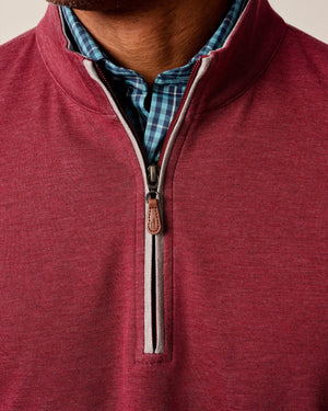 Johnnie-O Sully 1/4 Zip Pullover - Port