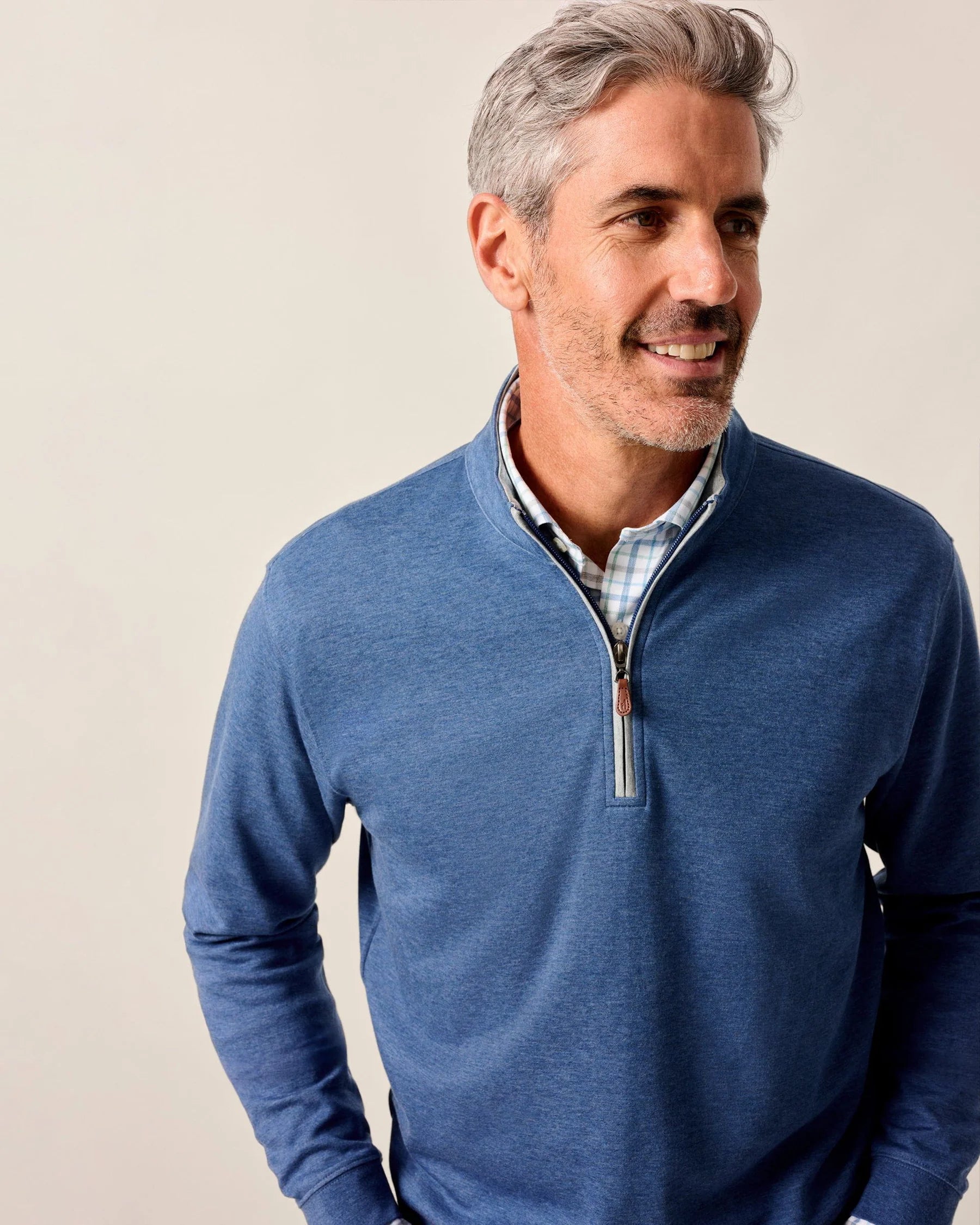 Johnnie-O Sully 1/4 Zip Pullover -  Sapphire