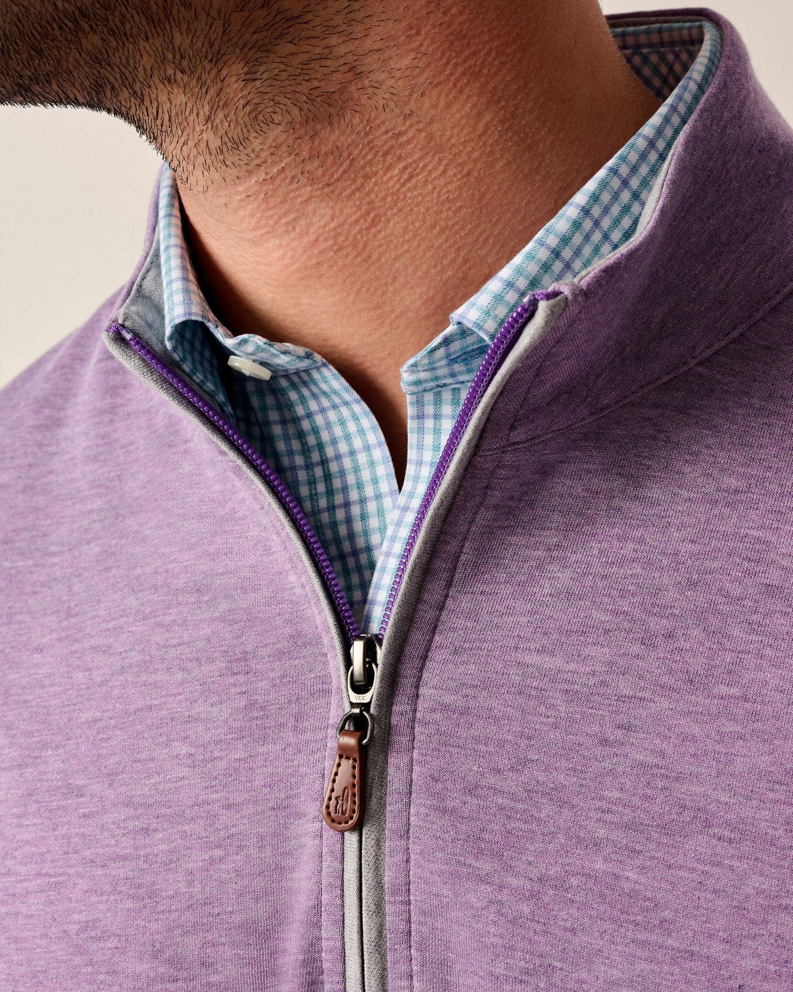 Johnnie-O Sully 1/4 Zip Pullover - Thistle
