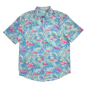 Men's Short Sleeve Performance Shirt - Flamingo