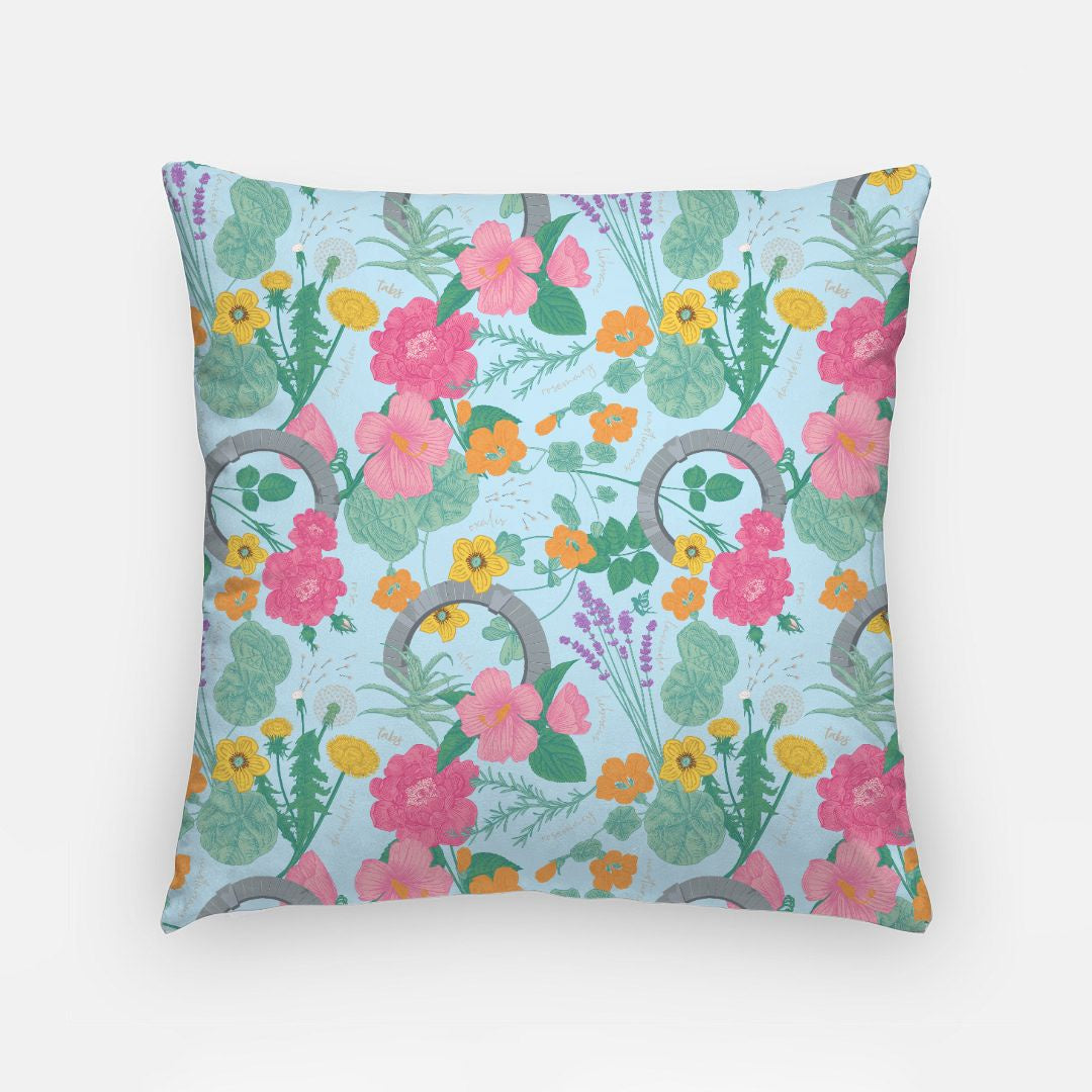 TABS 18" Cushion Cover with Insert - The Botanist: Bluebird