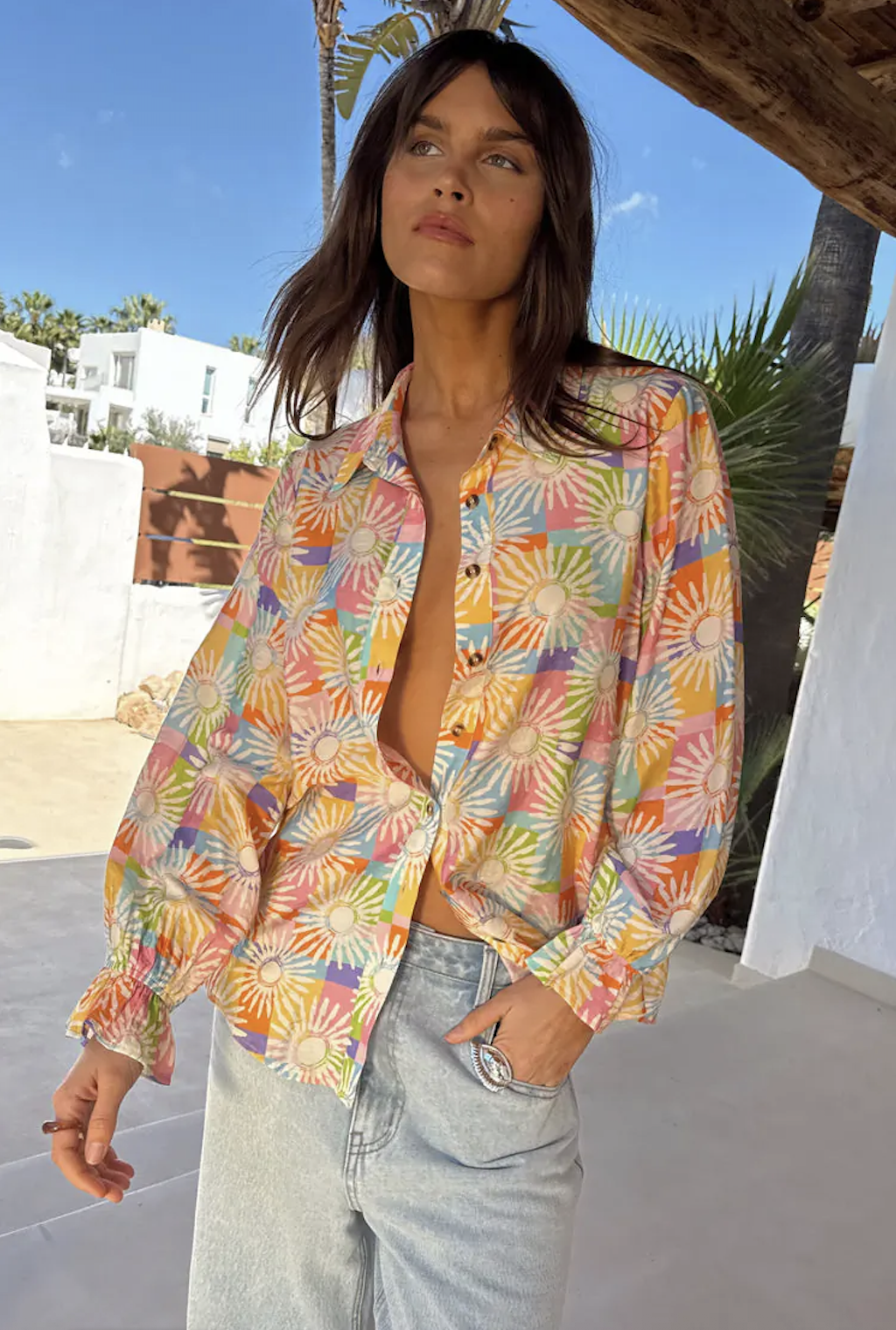 BDA Never Fully Dressed Geanie Shirt - Check Sun