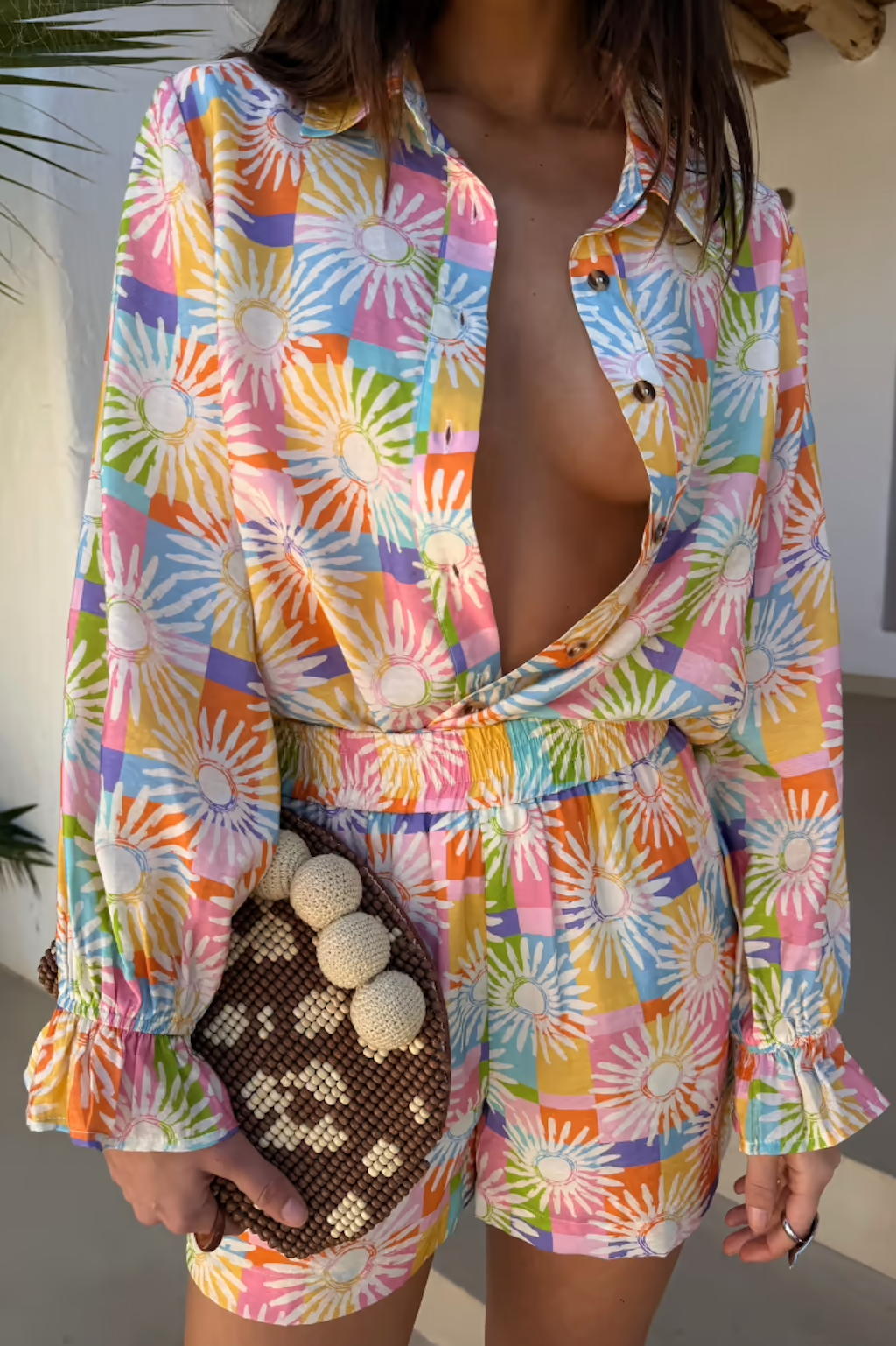 BDA Never Fully Dressed Geanie Shirt - Check Sun