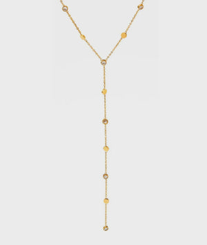 Adriana Pappas - Gold Dust Lariat - Clear