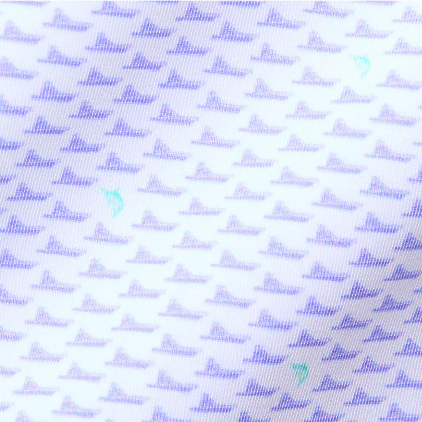 Holderness & Bourne - The Jarvis Shirt: White, Lavender & Abaco