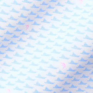 BDA Holderness & Bourne - The Jarvis Shirt: White, Skye, & Scotch Pink